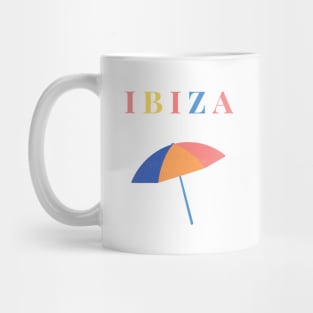 Ibiza Pastel colour Spanish Holiday Design Mug